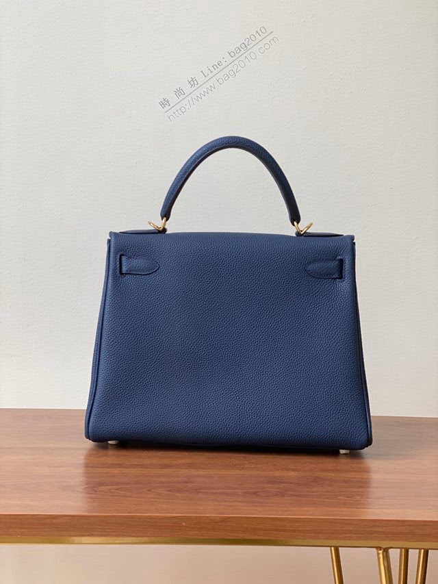 Hermes女包 愛馬仕kelly包 togo皮 蠟線手工縫製 Hermes經典款凱莉手提包  am1943
